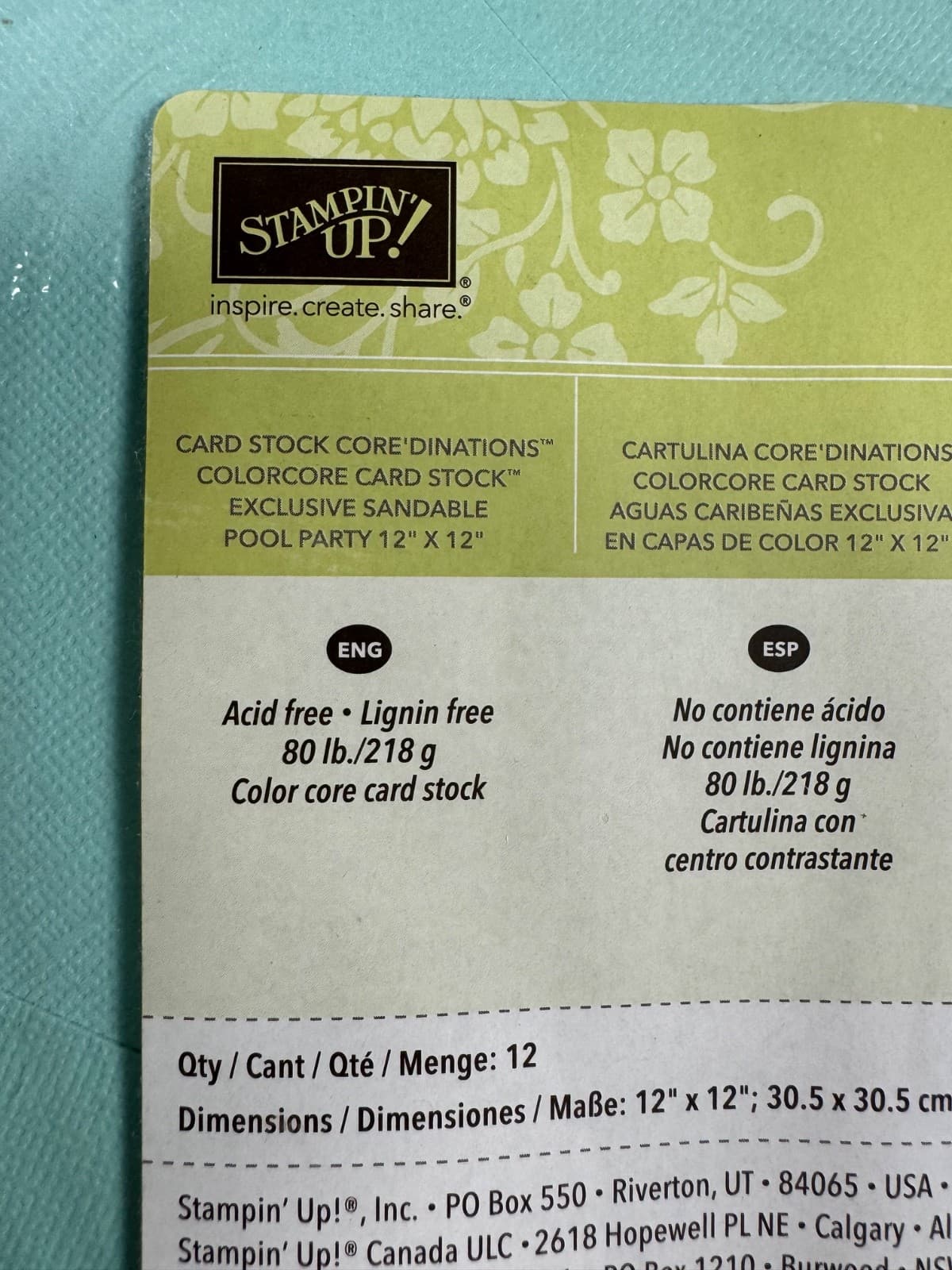 Stampin' Up! 12x12 Cardstock (Not Two Tone)- You Pick! Read Description FIRST! 2