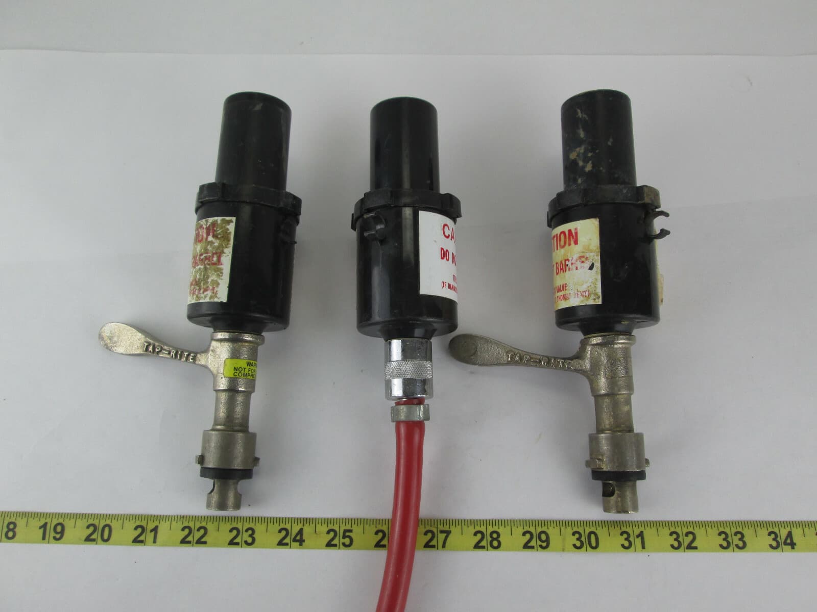 Lot of 3 Tap-Rite Keg Tap Pumps Beer Brew Alcohol Draft Ale IPA Coupler SKUJ