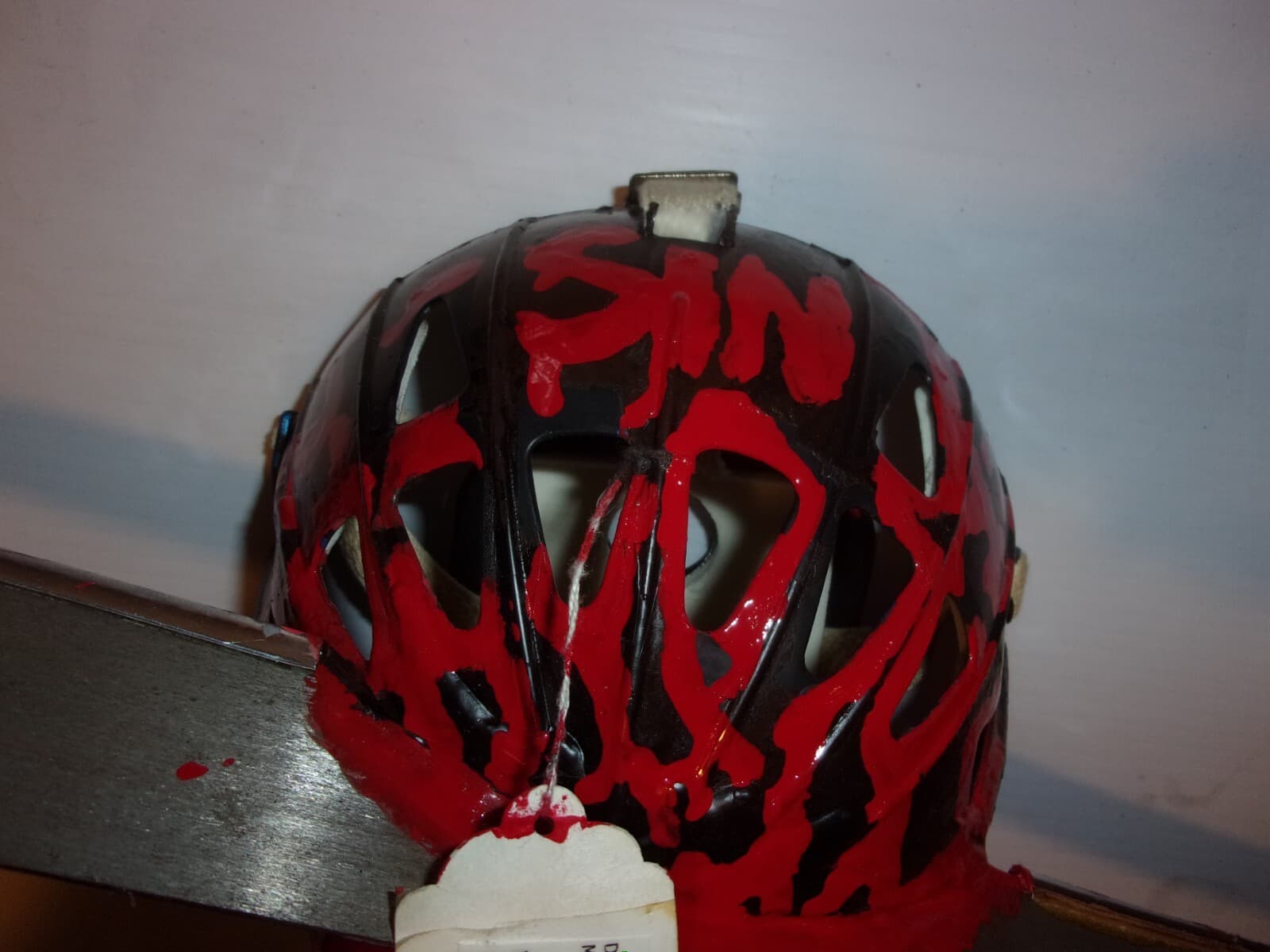 DURABLE AND WEARABLE JASON MYLEC HOCKEY MASK AND A REAL (SAFETY)MACHETE 4