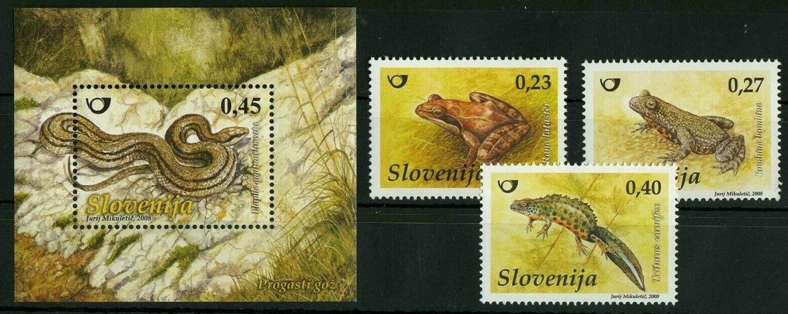 Slovenia 2008 ☀ Fauna - Reptiles set ☀ MNH**