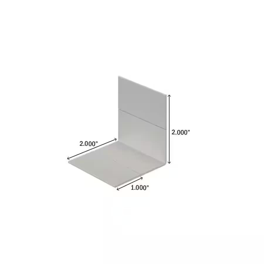 2 In. X 2 In. X 96 In. White Plastic outside Corner 90 Trim Molding 2