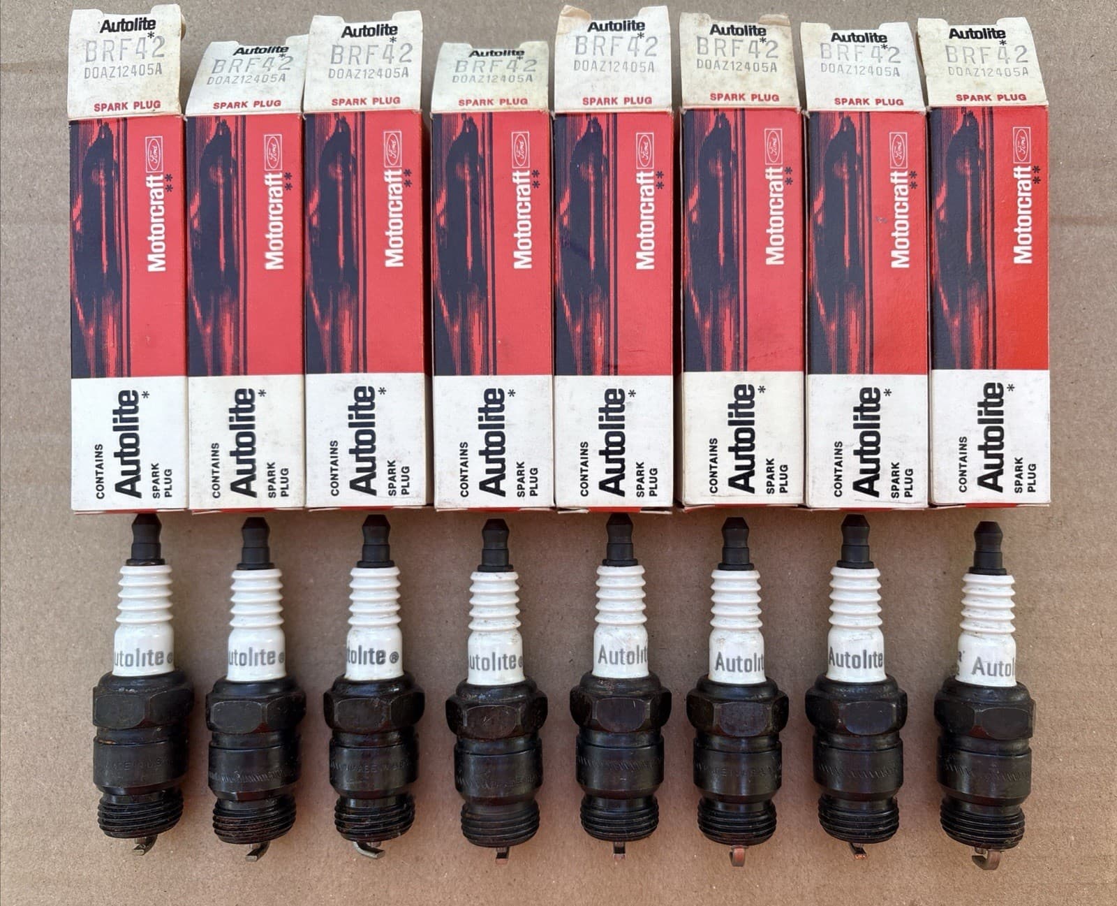 Autolite Motorcraft BRF42 Spark Plugs NOS Ford Mercury 289 302 352 390 427 428