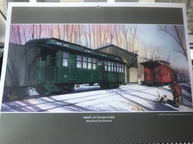 2026, Railroad Calendar Peter Lerro Jr  EBT, Reading & Northern, Pennsy & More 6