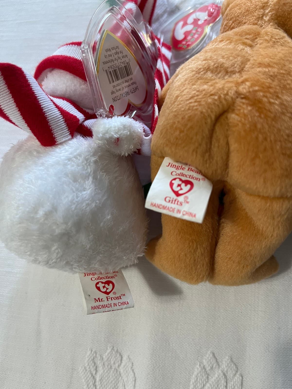 Ty Jingle Beanies Ornaments Christmas Bear Snowman 2005 Lot 6