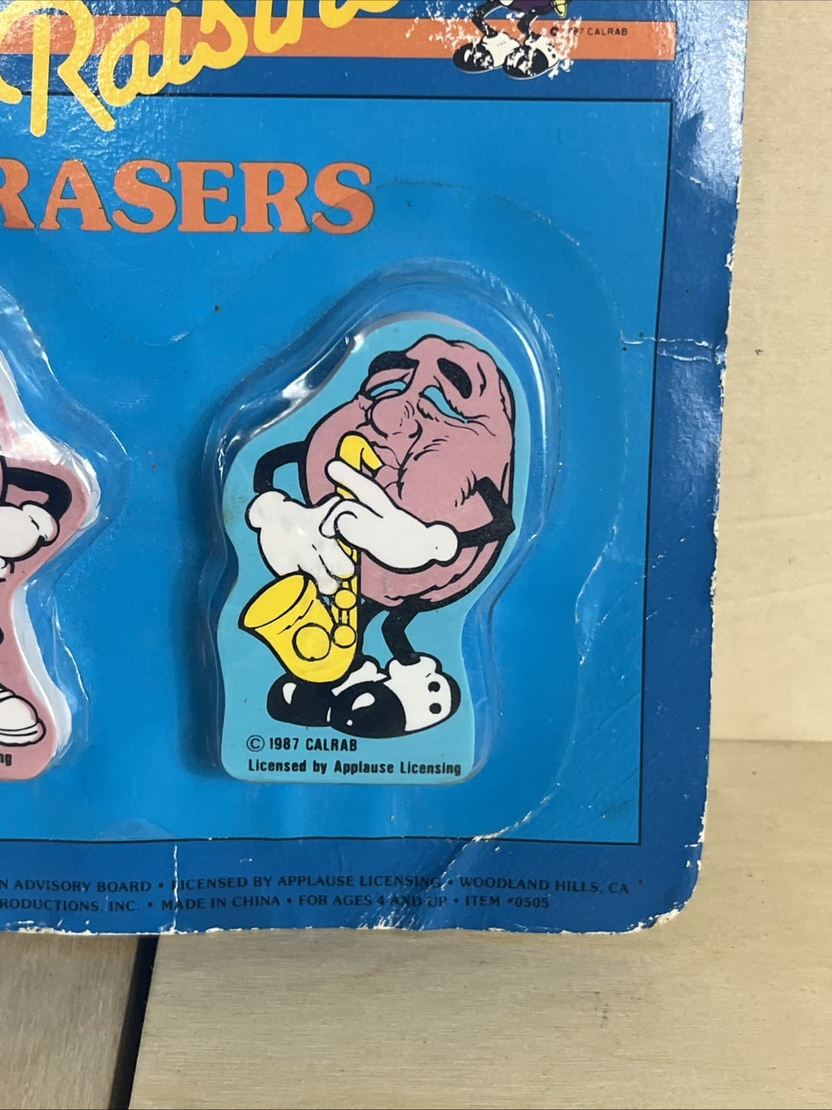 Vintage 1987 California Raisins Erasers Sealed 3