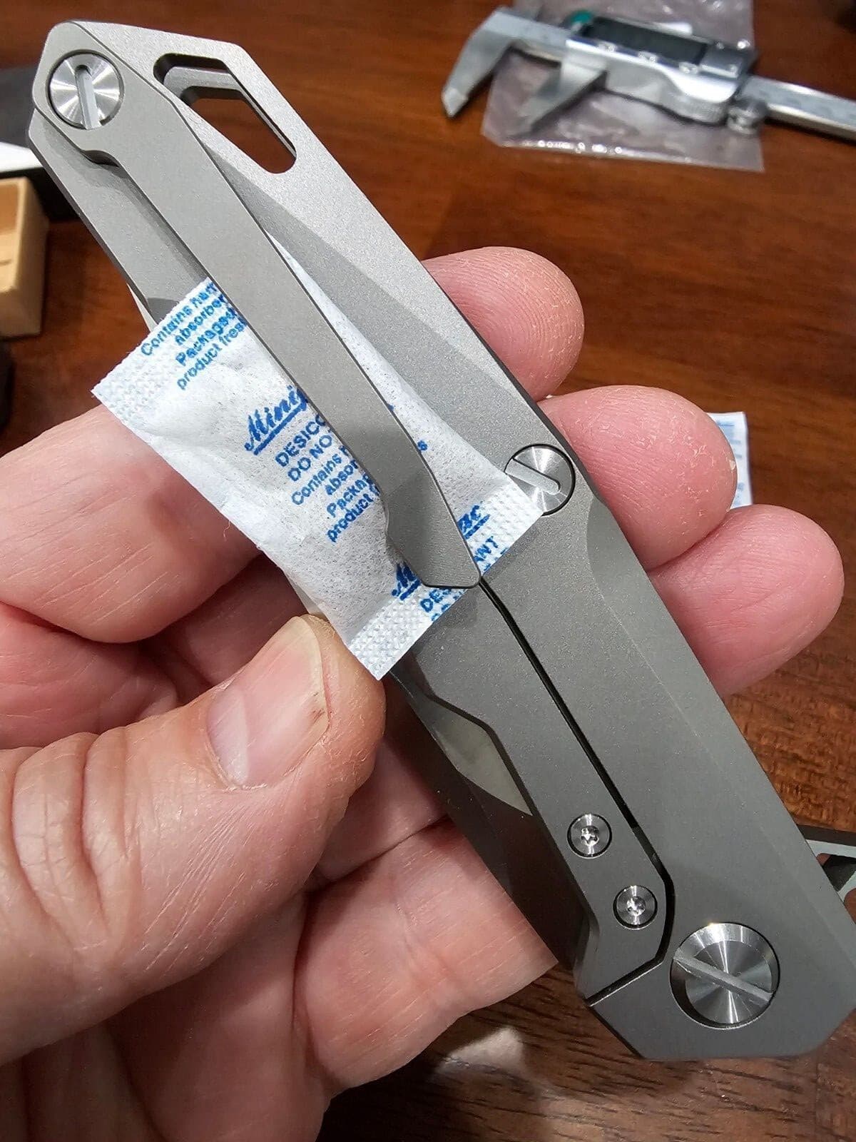 5 Packet Silica Desiccant Zero Tolerance Chris Reeve Rick Hinderer knife collect 6