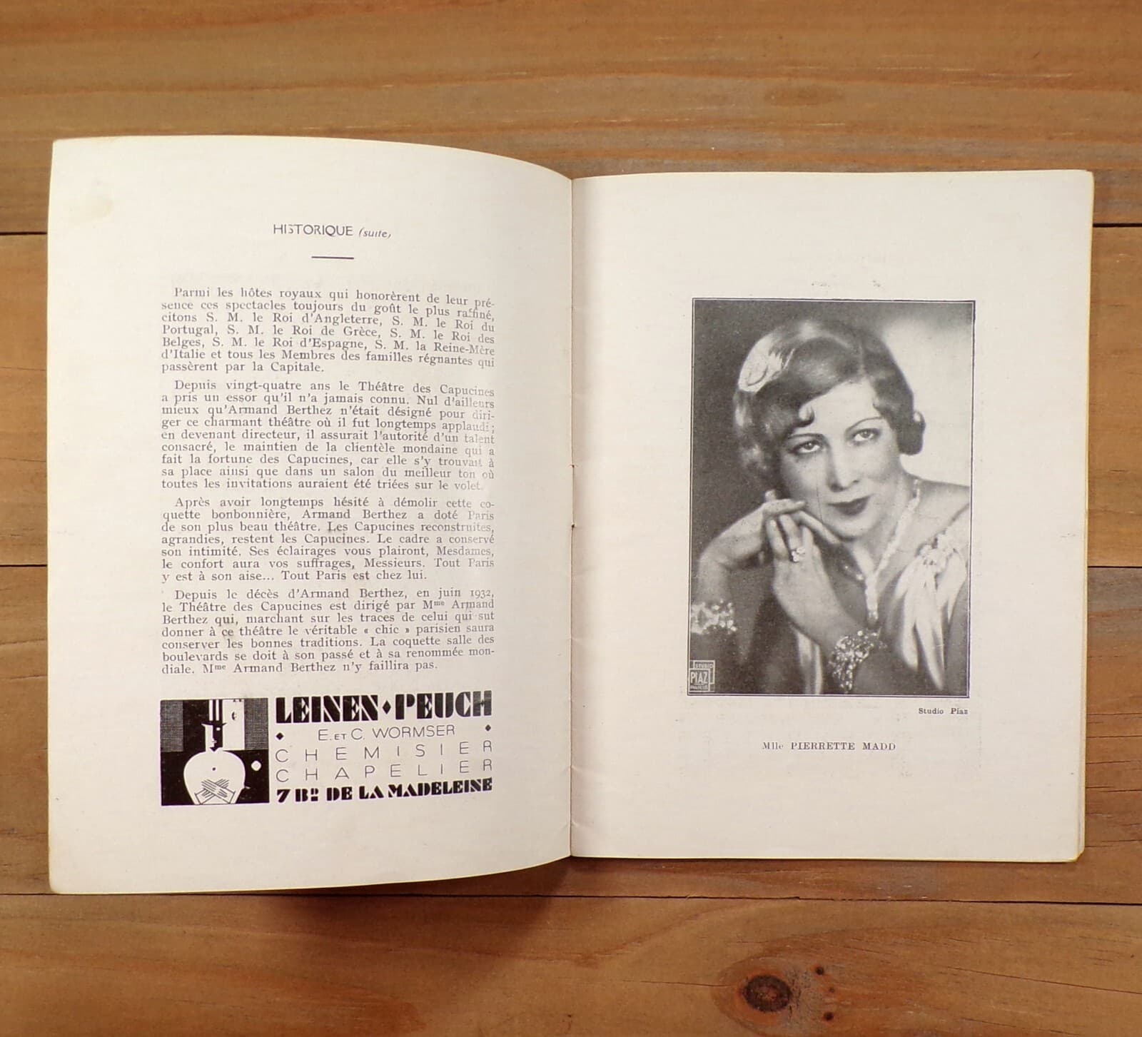 1930's French Theatre Program ~ Deco Ads ~ VLADIMIR BARJANSKY Art 4