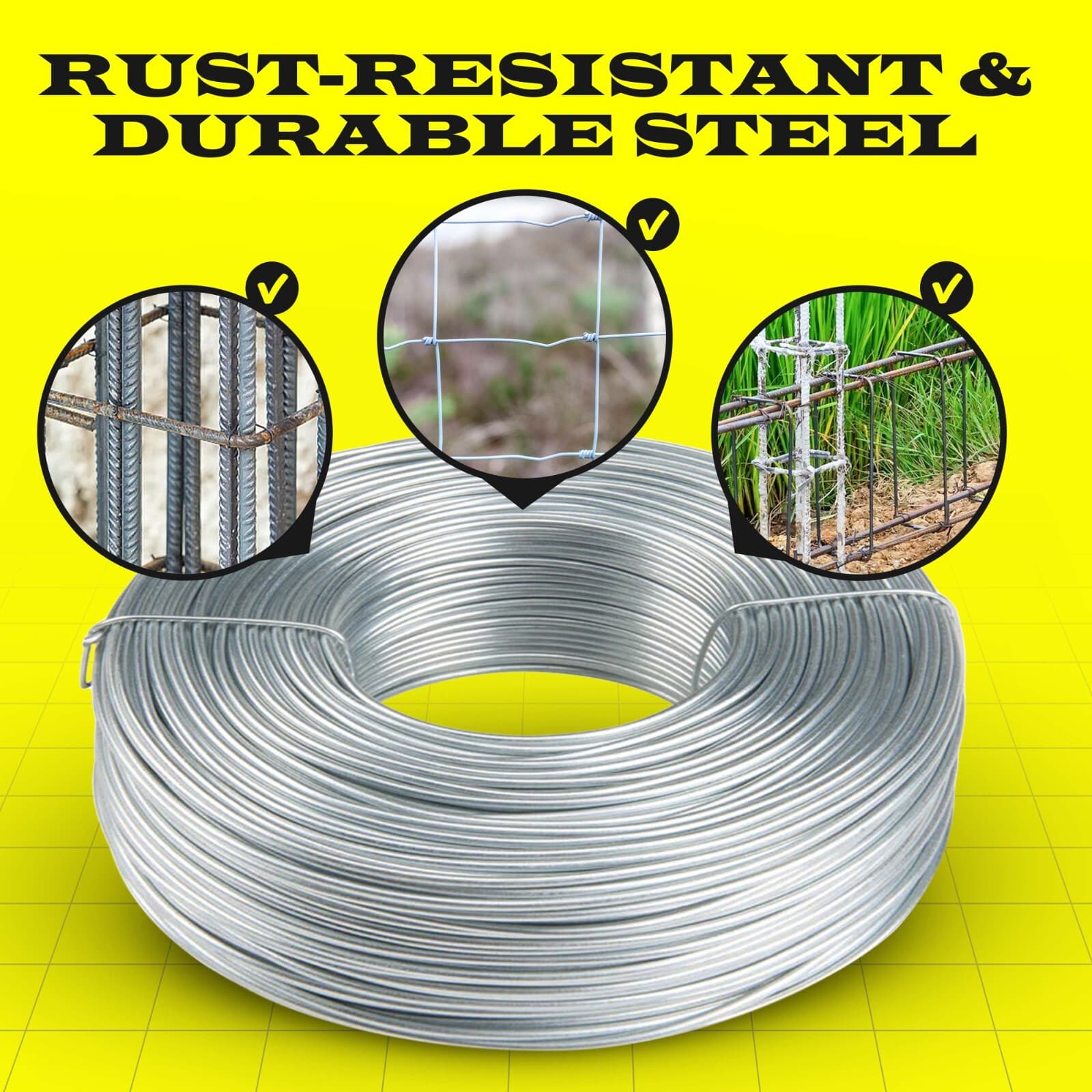 Galvanized Tie Wire, 16 Gage Soft Annealed, 3.5lb Rolls 1 - 100 Qty SIMBA STEEL 6