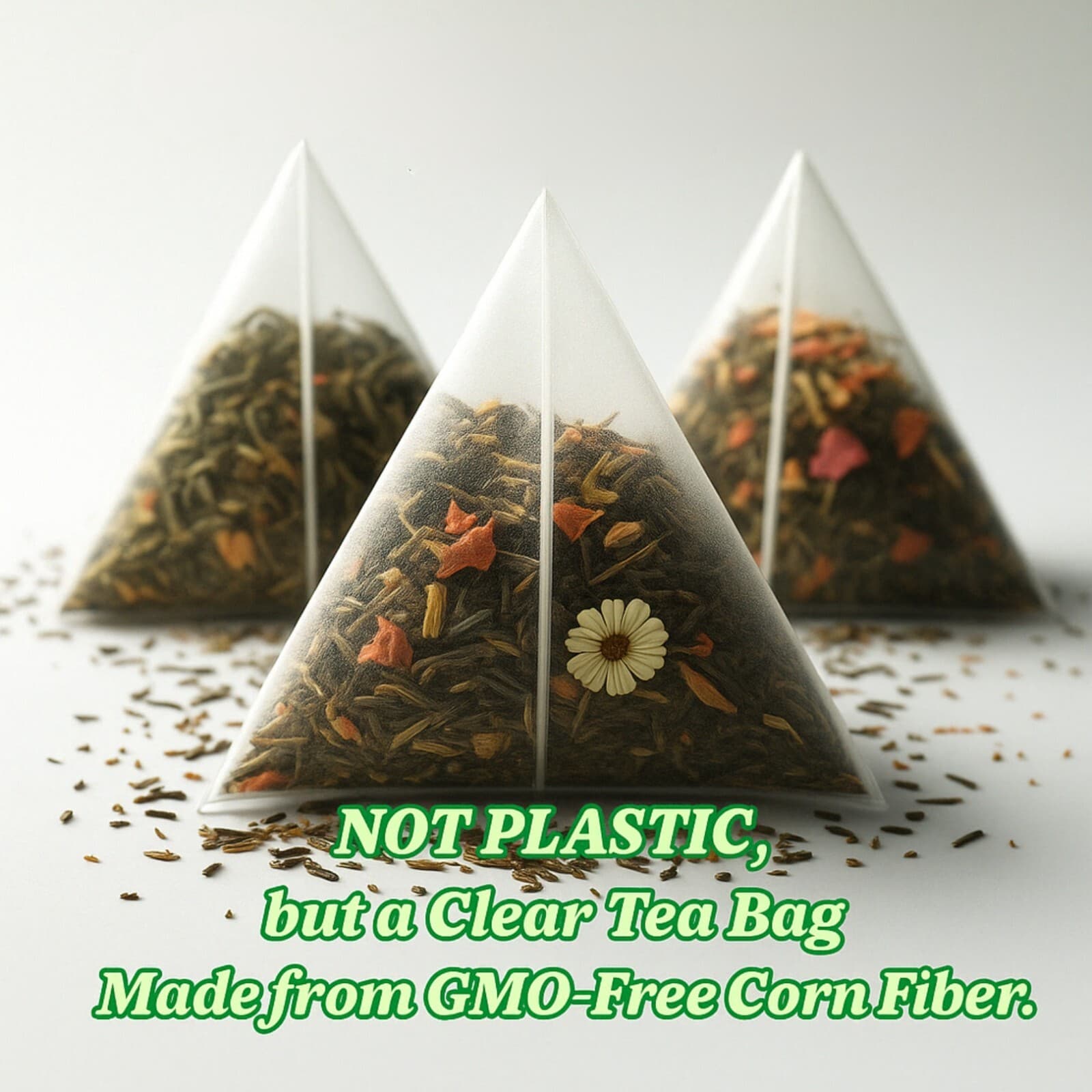 Organic Chamomile Tea Bags - 100 Count (Plant-Based Pyramid Tea Bags) 4