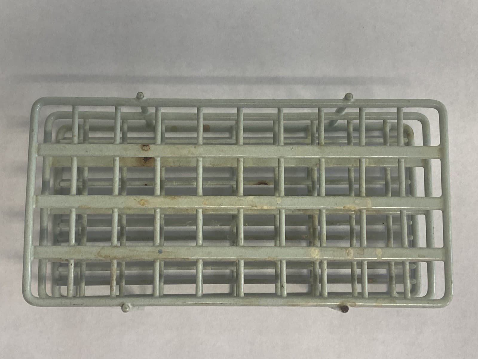 Lab 40-Place Epoxy-Coated Wire Test Tube Rack 15.5mm ID 4x10 Array Heavy Duty 3