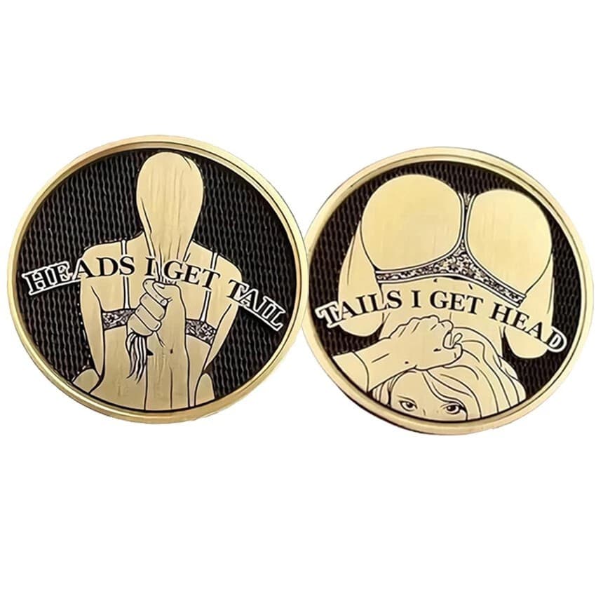 Rare Sexy Lady Coin Collectible Gift - Heads/Tails Challenge Medal-Free Shipping 4