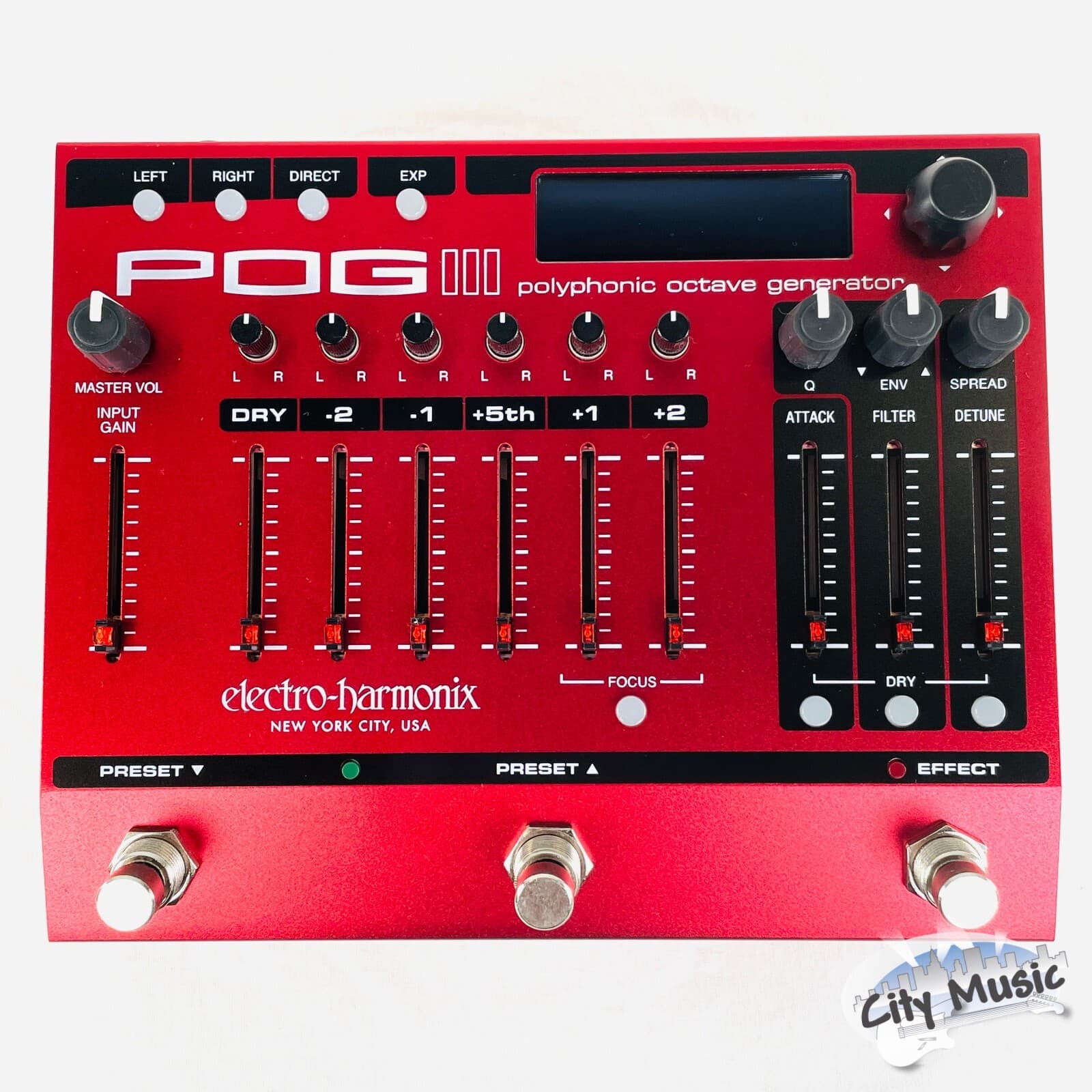 Used Electro-Harmonix EHX POG 3 Polyphonic Octave Generator Guitar Pedal POG3