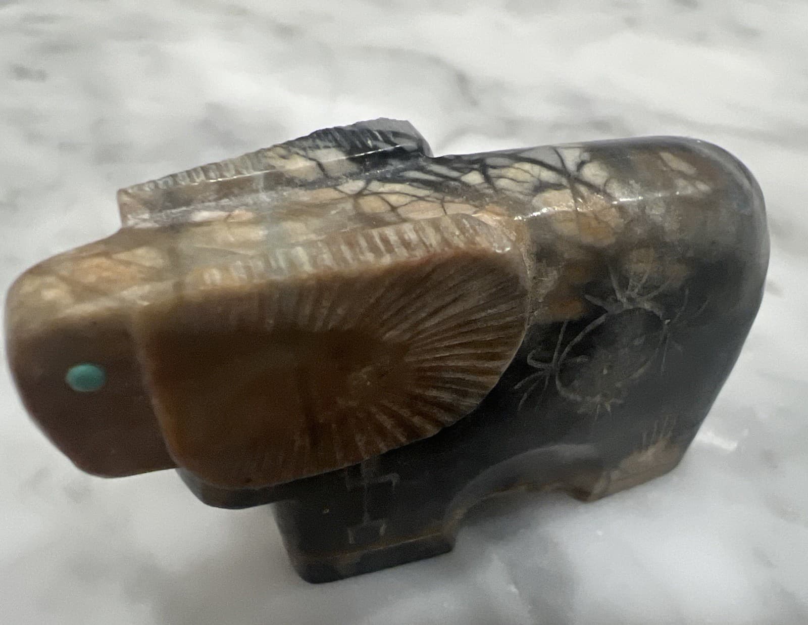 Zuni Fetish RAM Stone Carving - Ulysses Mahkee 5