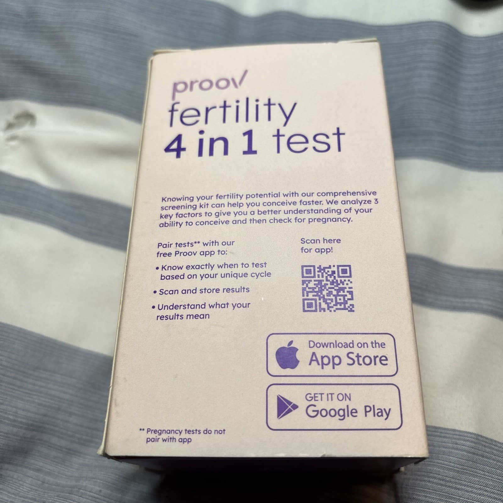 ✅Proov Fertility 4 In 1 Test The Only Kit To Track The Implantation Window W/PdG 3