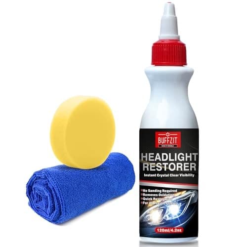Headlight Cleaner & Restoration Kit, Instantly Removes Oxidation, Yellowing,  2