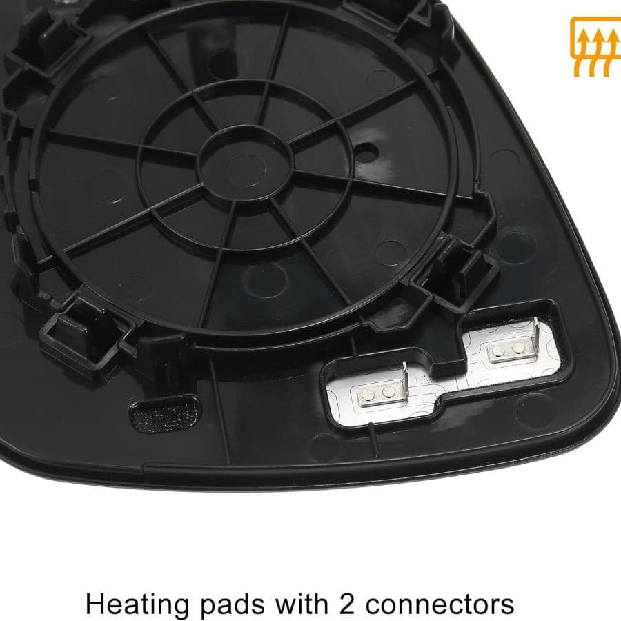 Car Rearview Right Passenger Side Heated Mirror Glass Replacement with Backi 6