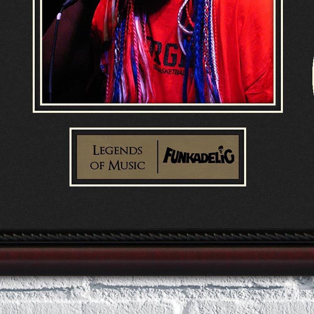 George Clinton Framed Gold or Platinum 45 Record w/ Reproduction Signatures 3