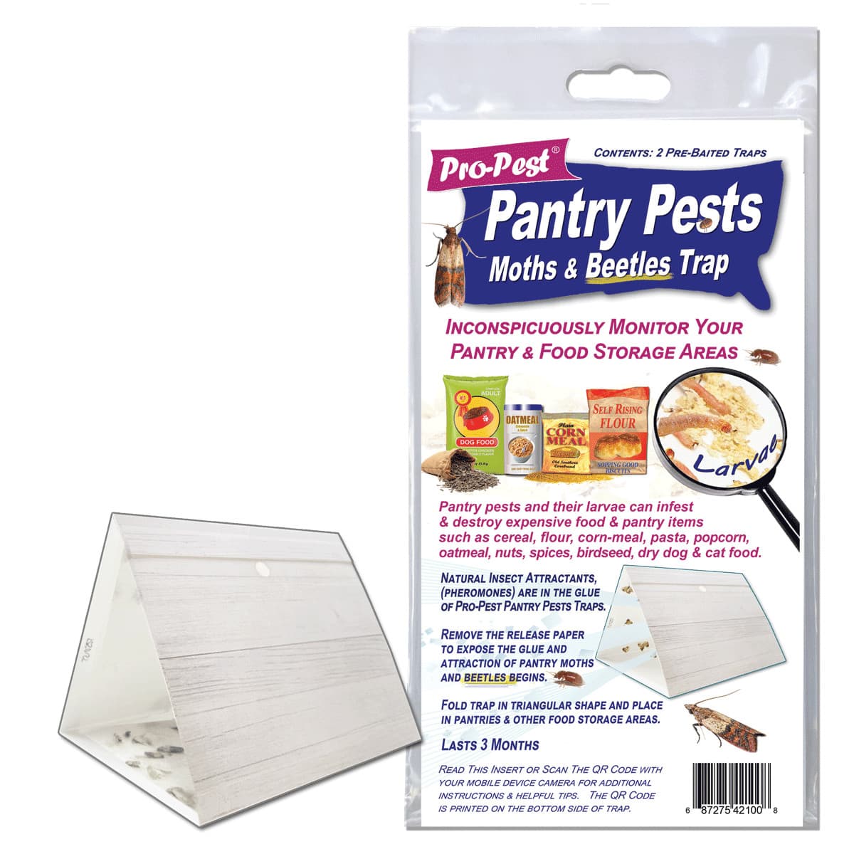 Pantry Moth and Beetle Trap For Indian Meal Moths and Cigarette Beetles 2 Traps 4