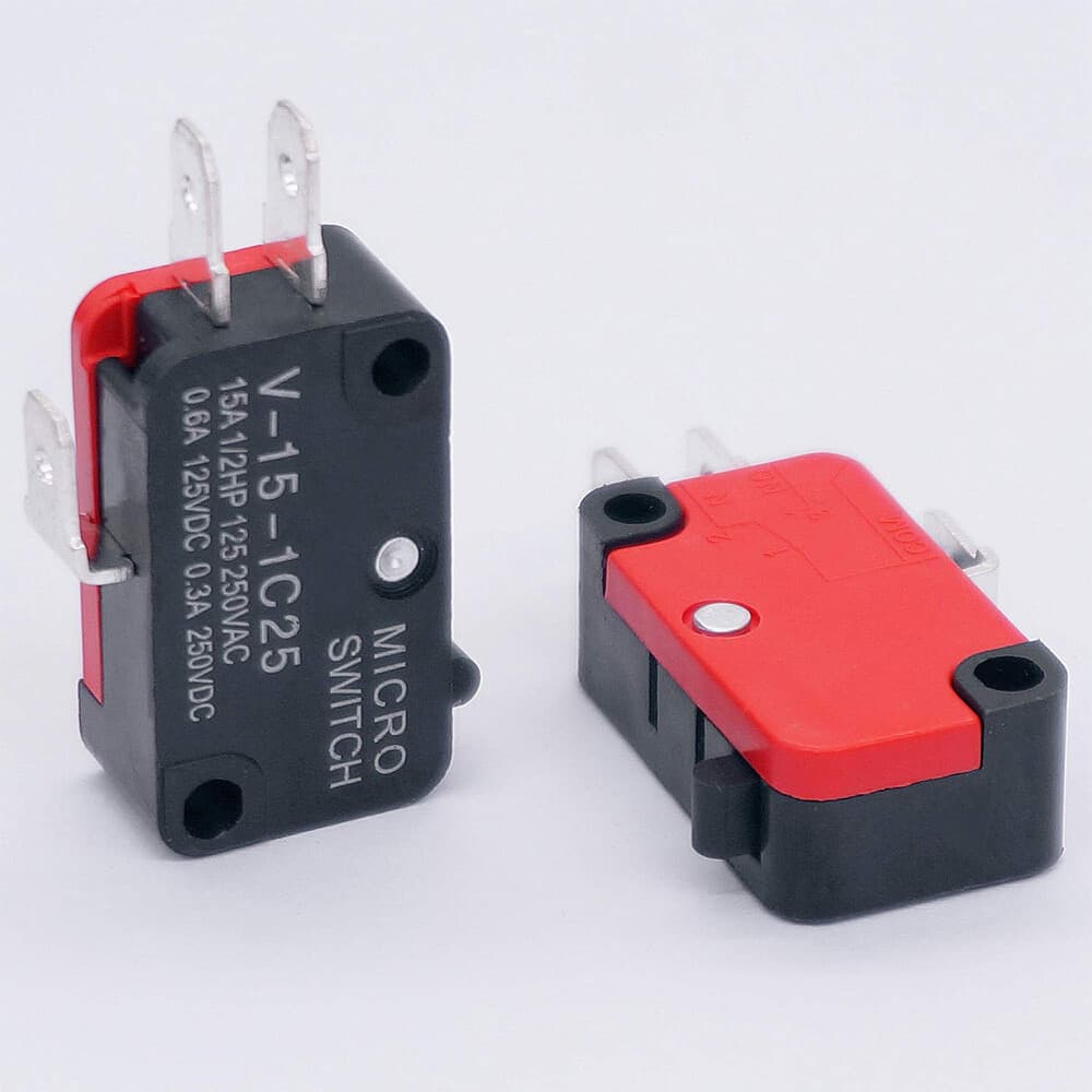 10PCS Snap Action Button Micro Limit Switch V-15-1C25 SPDT Momentary AC 250V 15A 3