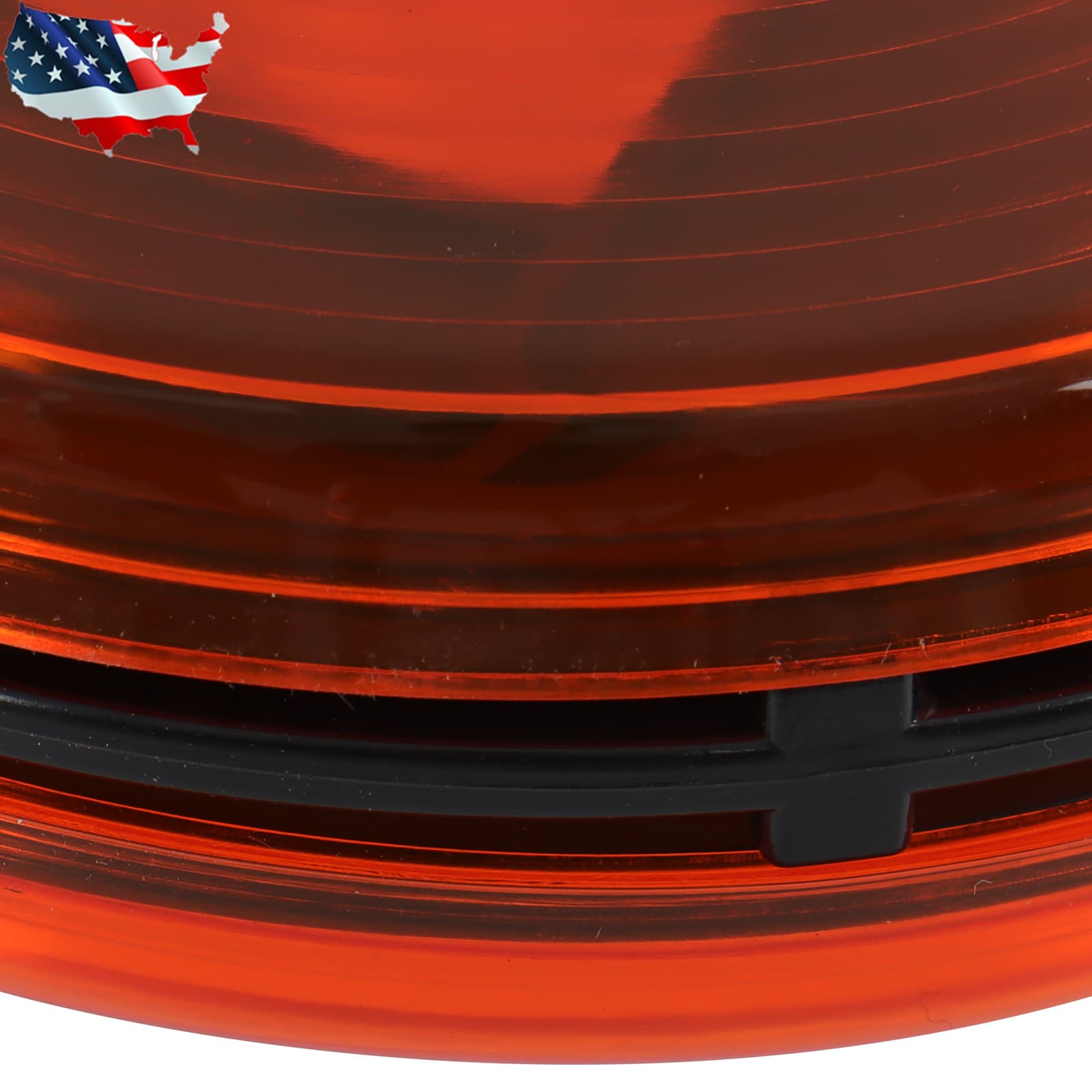 12V Warning Light Set Hazard Style For Kubota Tractor Red & Amber Lens 2 PCS 6