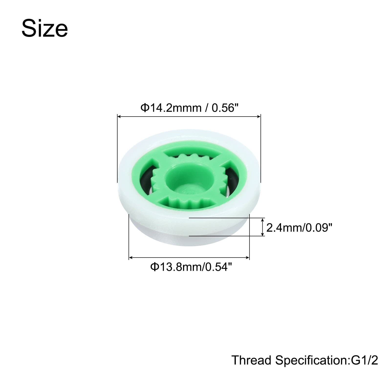 Flow Reducer Limiter, 10 Pcs 2.0pgm Water Flow Reducer For Shower Head 2