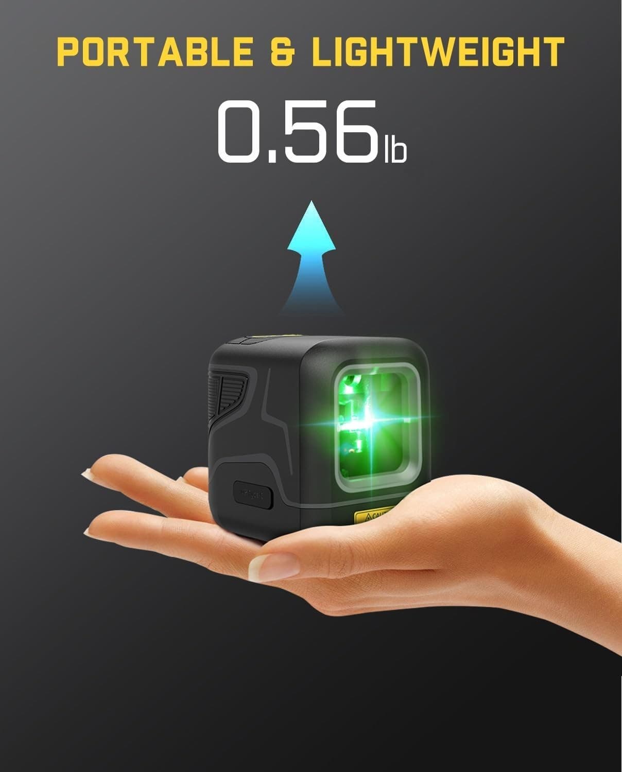 Fanttik D2 Pocket Green Laser Level, 100 ft Self-Leveling Cross Line Laser, Type 2