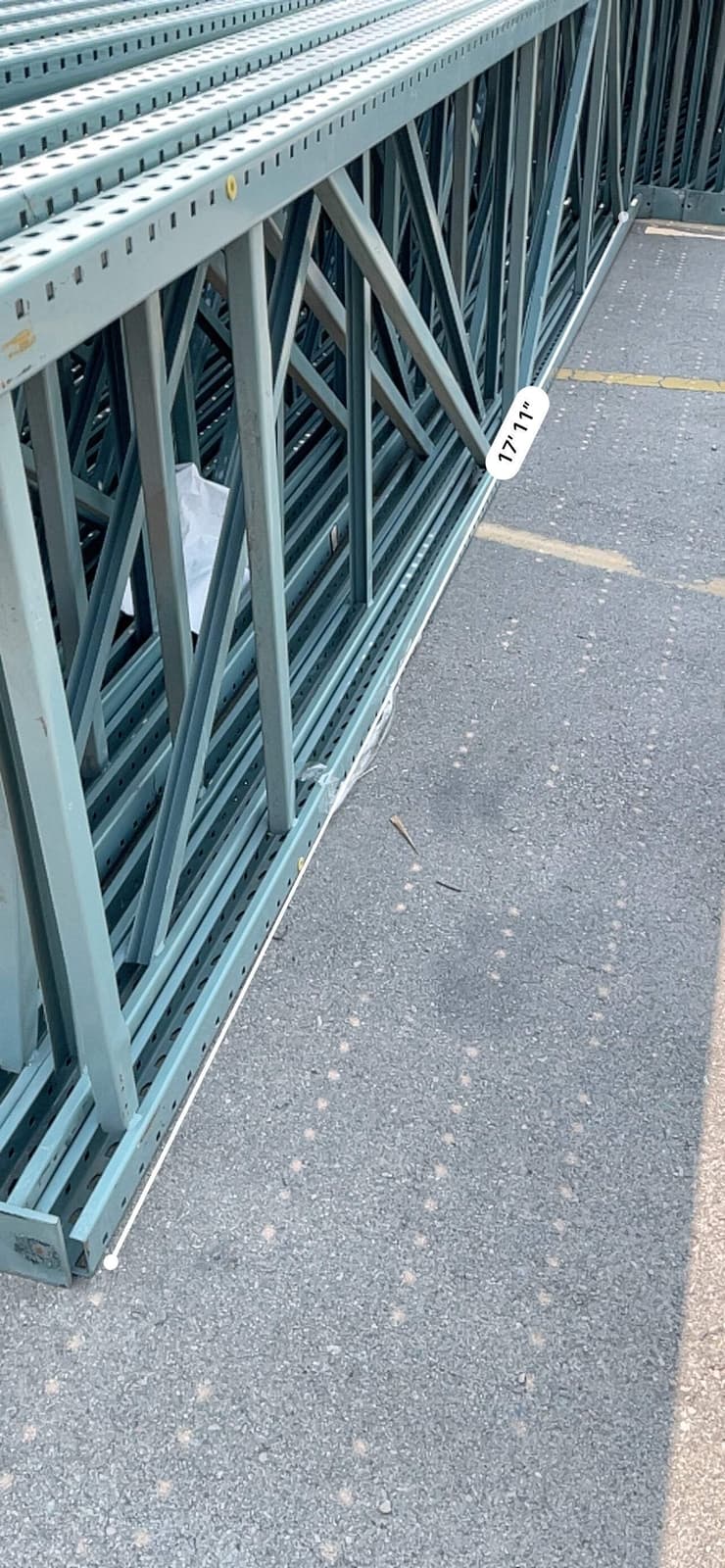 INTERACK Pallet Rack Upright Teardrop Style (Round & Angular) (16ft) 192”H x 42” 5