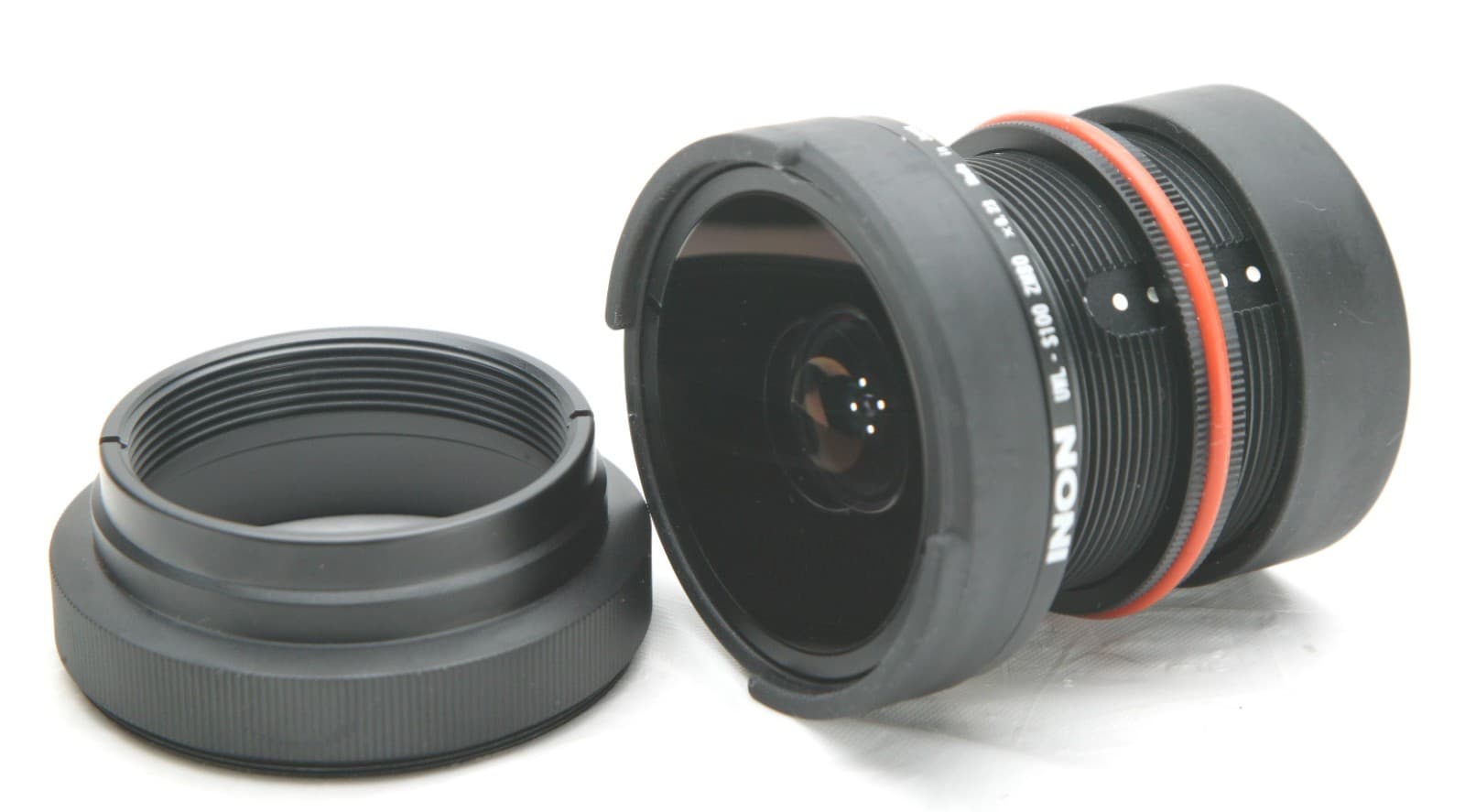 Inon UWL-S100 ZM80 Wide Conversion Lens With M52-M67 Mount Converter. Very Clean 3