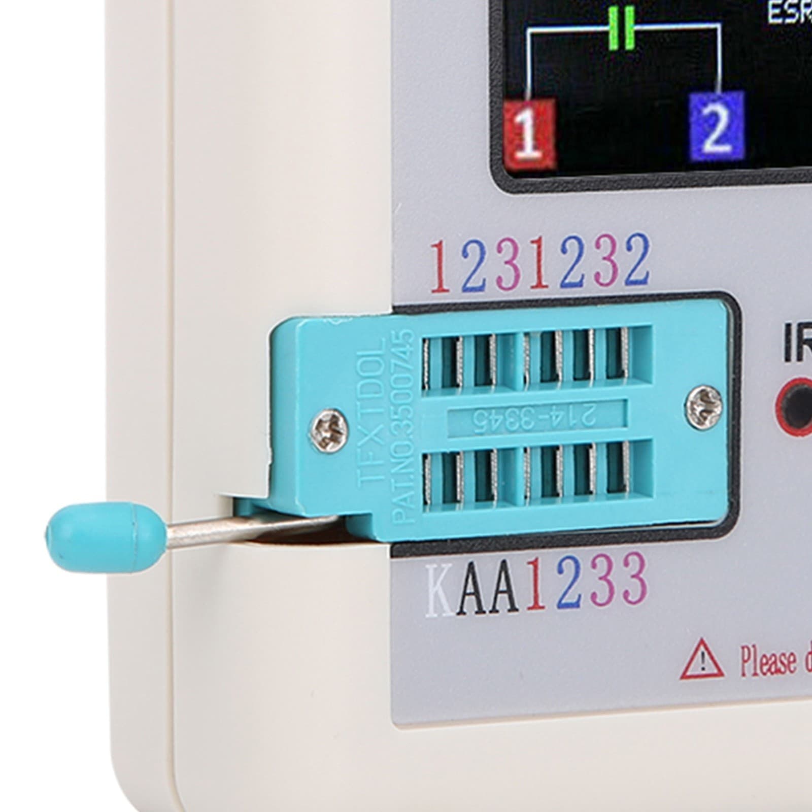 Transistor Tester 1.8in TFT Display Screen -TC1 For Capacitor Diodes 6