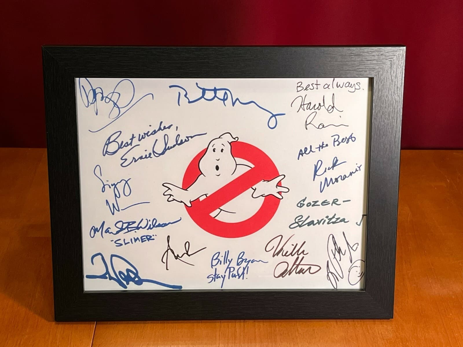 Ghostbusters Logo Title Card Cast-Signed- 8.5x11- Autograph Reprints 4