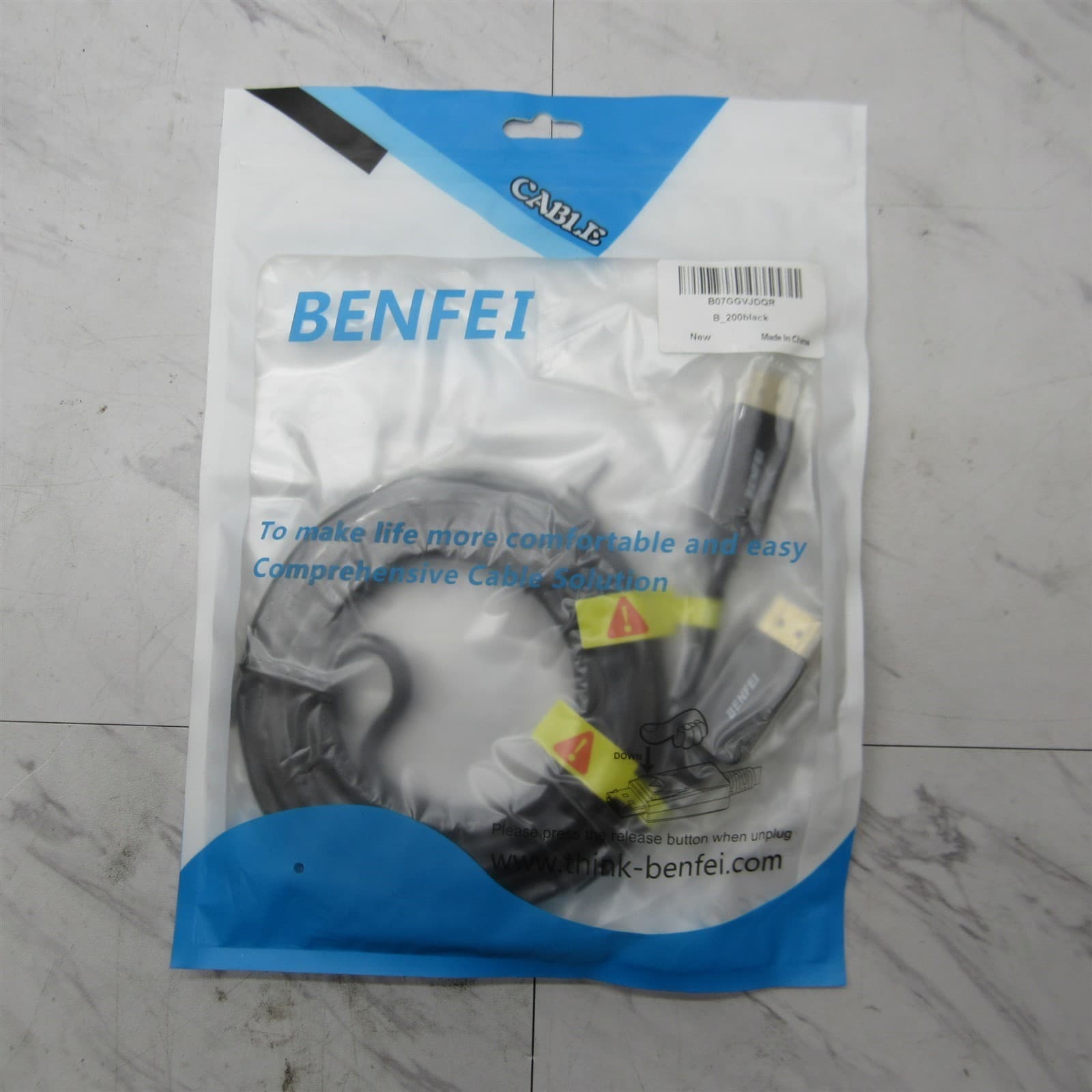 10 LOT - NEW Benfei 10' ft DisplayPort Cable Male to Male Display Port Video DP 3