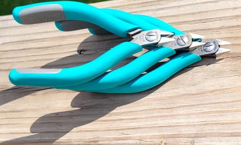 LOT of (3) Weller [2422 EB] Swiss Erem, Diagonal Side Cutter Wire Metal Jewelry