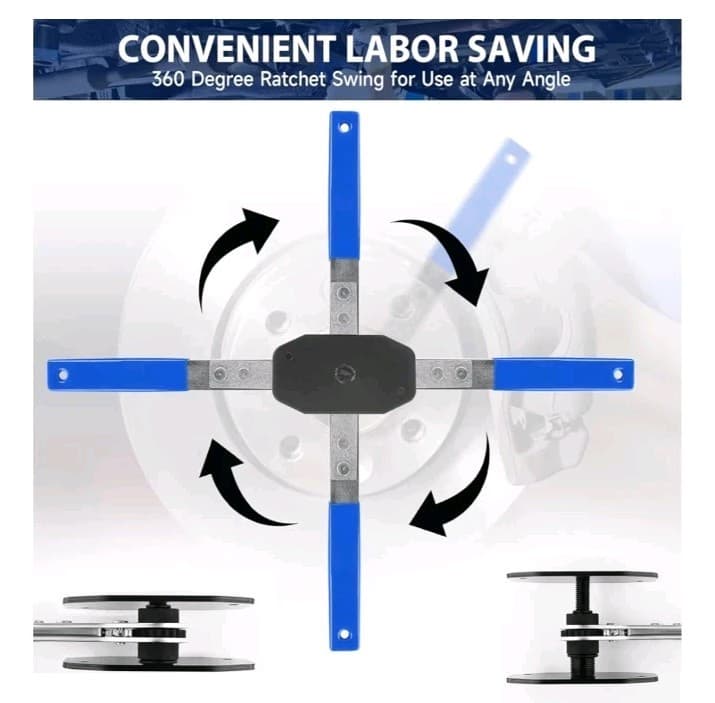 Brake Caliper Compression Tool with 2 Brake Caliper Hooks, 2 Brake Disc Lubrican 3