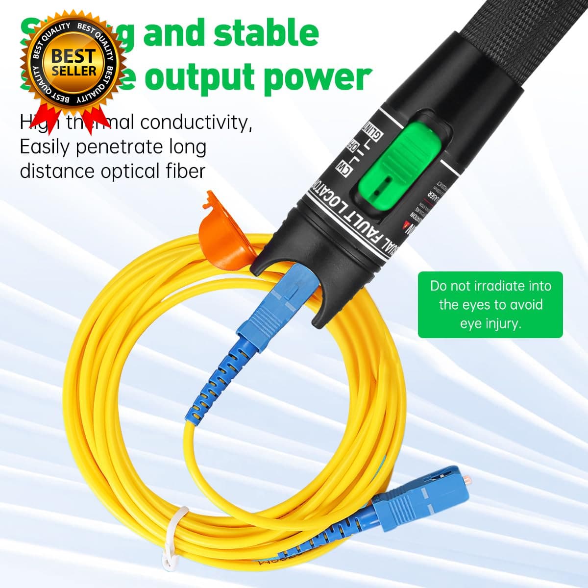 Visual Fault Locator Fiber Optic Tester VFL Fiber Optic Cable Tester Meter FC 6