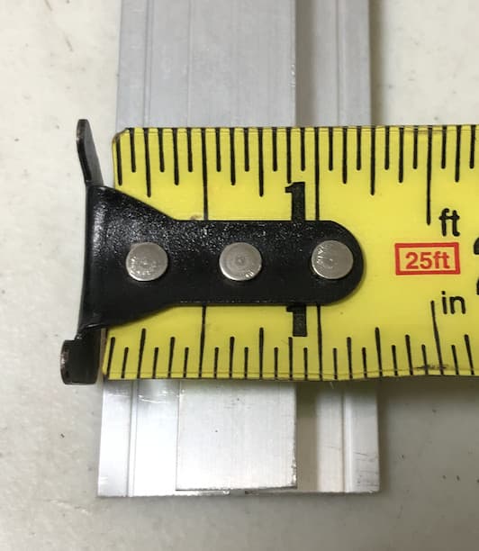 Aluminum Divider H Channel 48" Long Mill Finish - Sheet Divider Up To 1/8" Thick 4