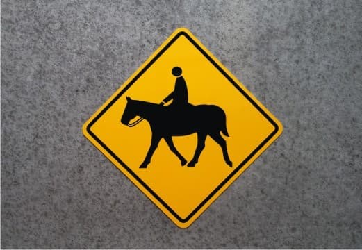 Horse Riding Sign - Equestrian Crossing - Farm Safety Plaque - Ranch Decor  4