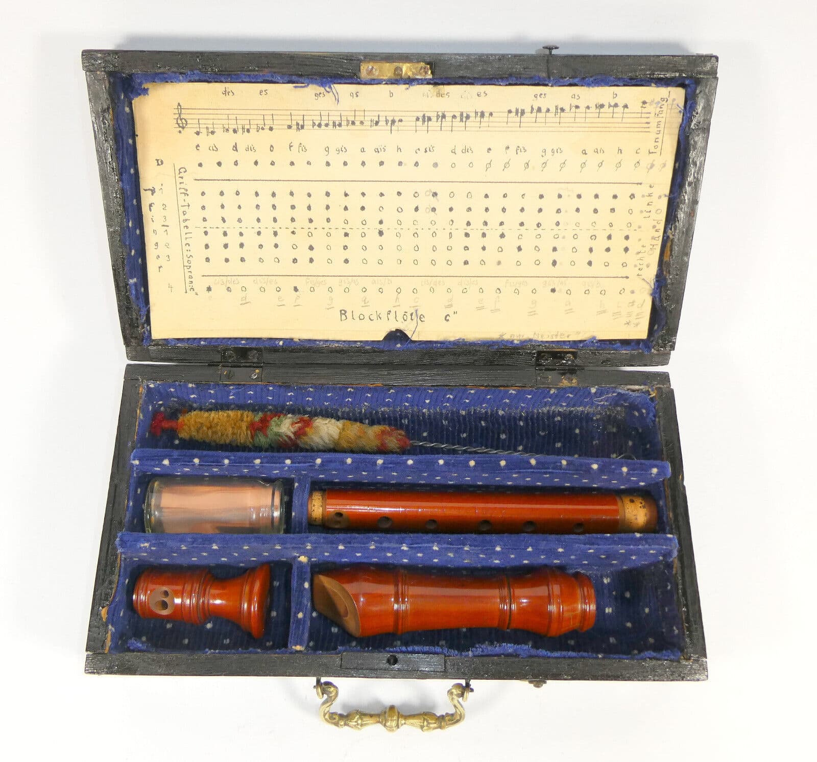 Recorder in Case Company Alexander Heinrich Flute 3