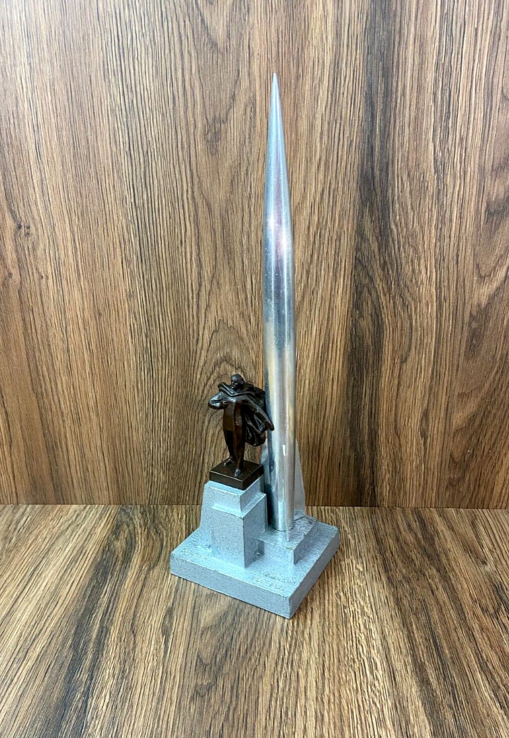 Big Metal monument Tsiolkovsky Rocket VOSTOK Soviet space program 2