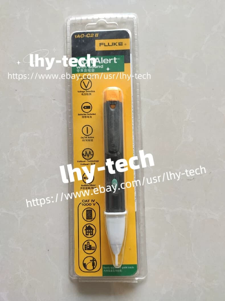 1 PC Fluke 1AC-C2 II VoltAlert Non-contact 200~1000V AC Voltage Detector Tester- 3