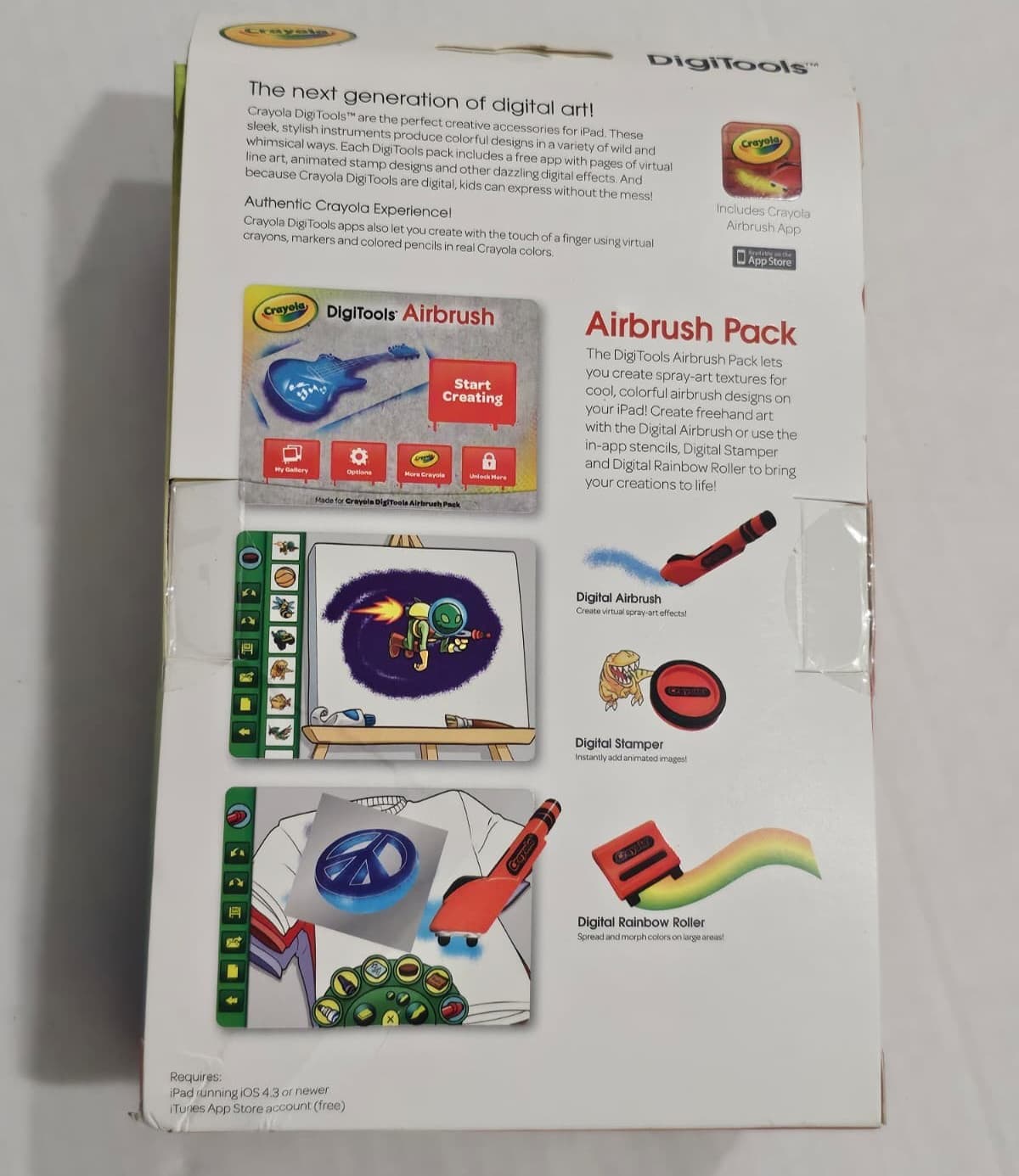 Crayola Digitools Airbrush Pack For Ipad Digital Art Set with Case Brand New 2