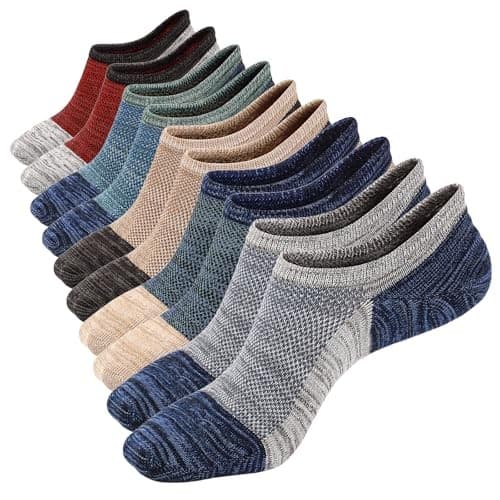 No Show Socks for Men/Women Short Cotton Casual Anti-Skid Non Slip Low Cut