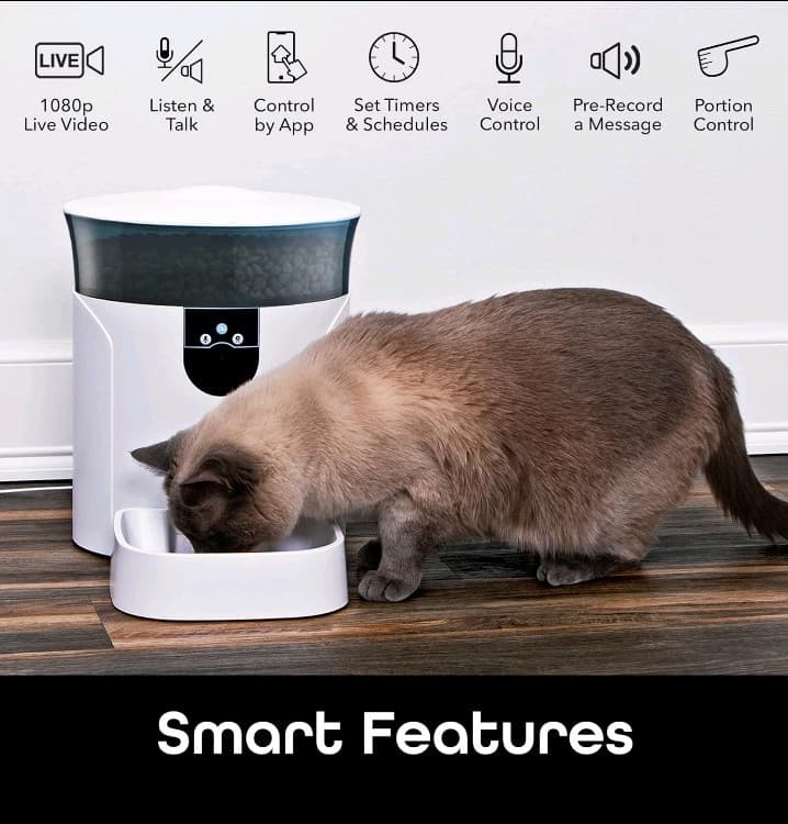 Geeni Pet Connect Feeder with Camera HD 1080P - 7 Liter Smart Pet Feeder 2