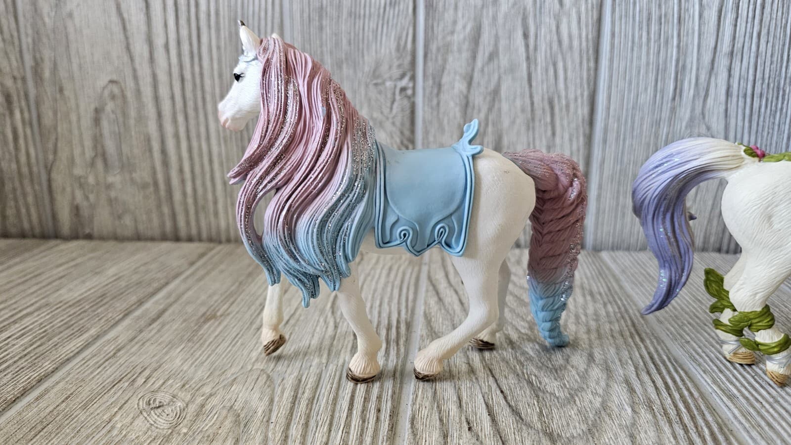 Schleich Blossom Unicorn Glitter Pink Saddle Lot Of 2 Horse Free Shipping 5
