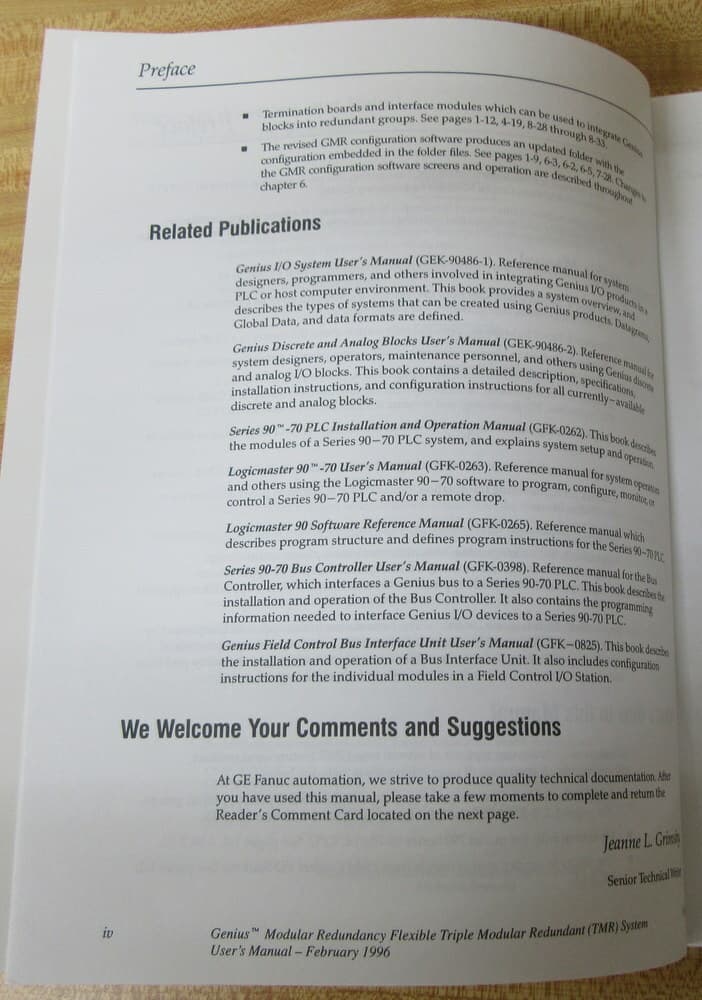 GE Fanuc Automation GFK-1277 User's Manual GFK1277 5