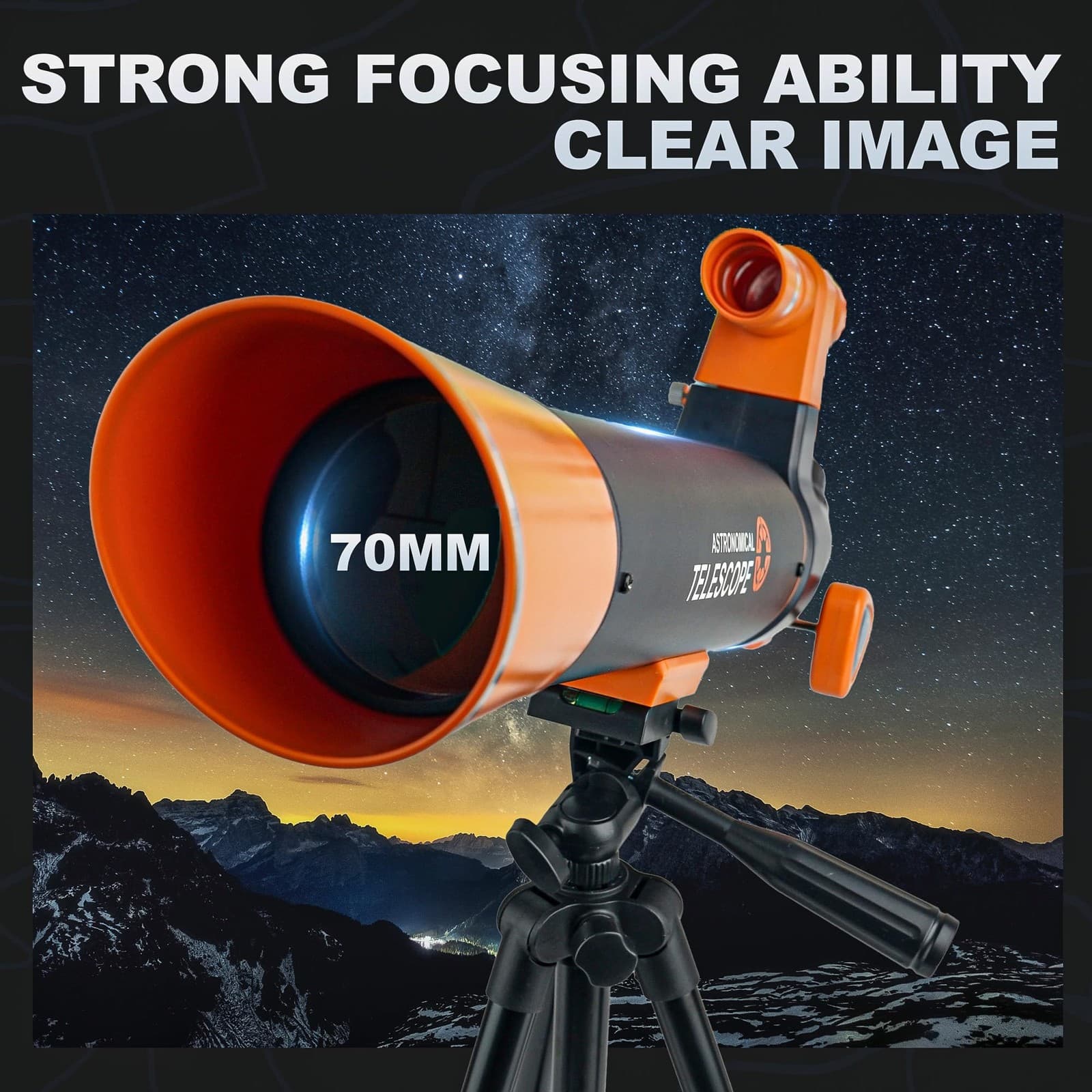 Telescope, Telescope for Adults High Powered Professional, 70mm Aperture 500m... 4