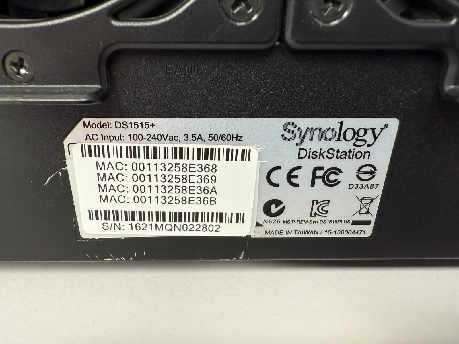 SYNOLOGY DISKSTATION DS1515+ 5 BAY NAS SERVER WITH CADDIES *NO HARD DRIVES* 4