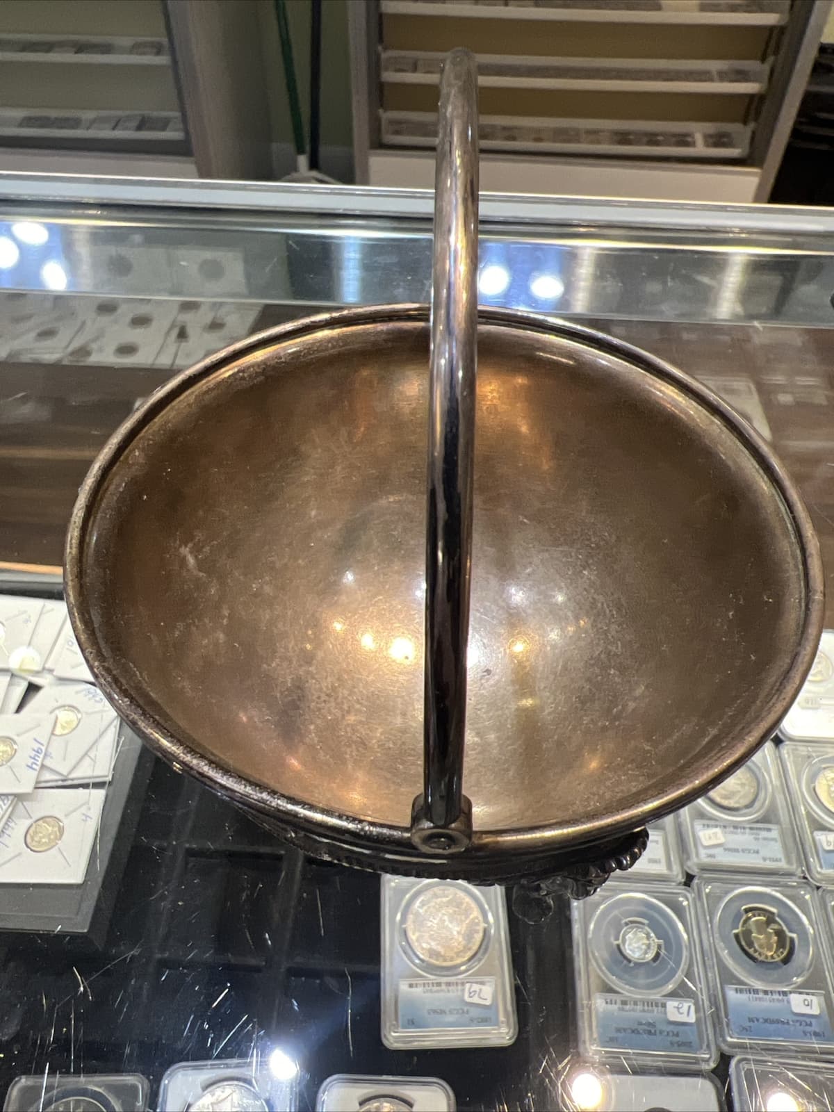 Tiffany & Company Sterling Silver Footed Bowl 9932 With Handle