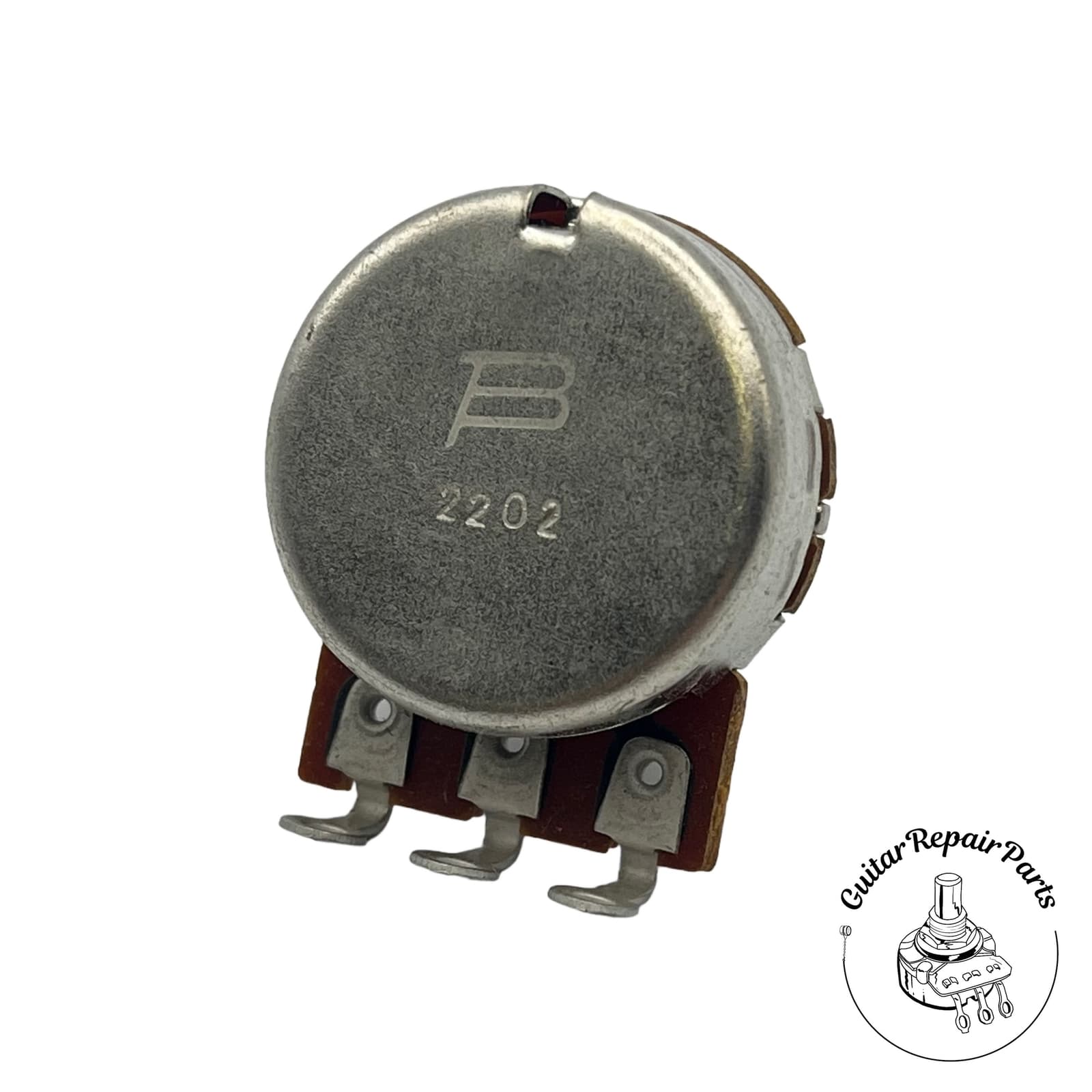 Bourns 500k Low-Friction Potentiometer, Audio Taper, Split Shaft 2