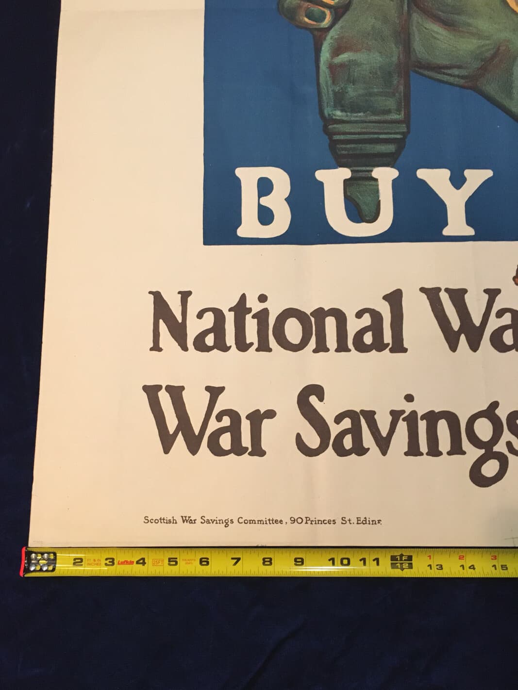 Original WWI poster titled “Save for your Child's Liberty”, Scottish circa 1917 3