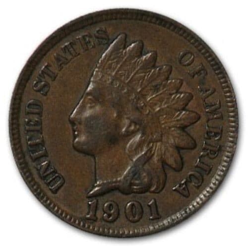 1901 P - Indian Head Penny - G/VG
